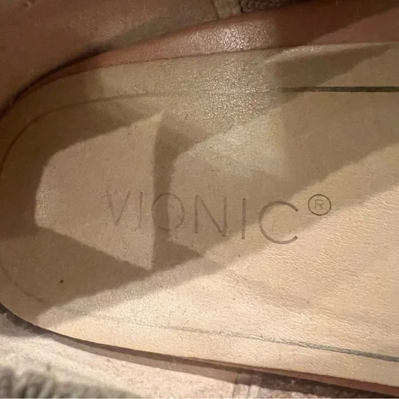 Vionic Knit Ballet Flat Pointed Toe Tan Size 8 Arch Support Classic - Picture 4 of 8